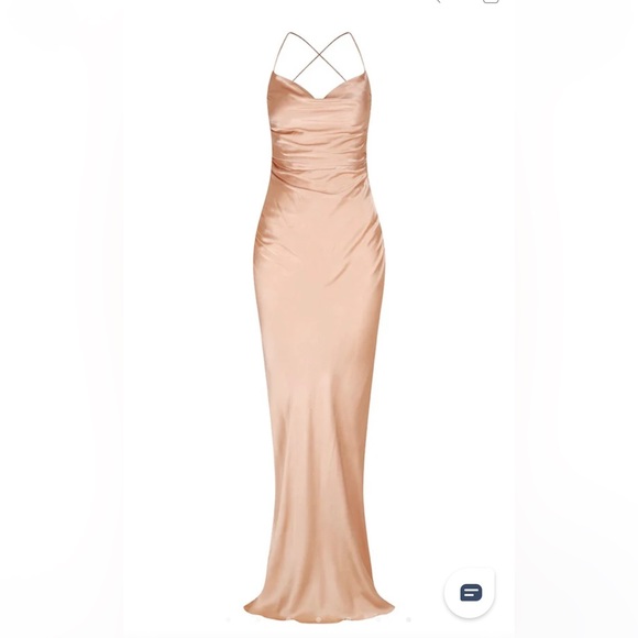 Shona Joy Dresses & Skirts - Shona Joy La Lune Lace Back Maxi Dress - Rose Gold